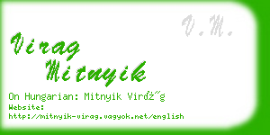 virag mitnyik business card